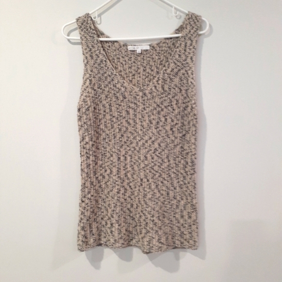 Cleo Knit Coastal V Neck Tank - Picture 1 of 8